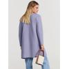 imageANRABESS Womens Cardigan Sweater Open Front Knit Long Coatigan Dressy Casual Jacket Coat 2025 Fall Outfits Classy ClothesPurple Gray
