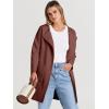 imageANRABESS Womens Cardigan Sweater Open Front Knit Long Coatigan Dressy Casual Jacket Coat 2025 Fall Outfits Classy ClothesRed Brown