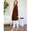 imageANRABESS Womens Cardigan Sweater Open Front Knit Long Coatigan Dressy Casual Jacket Coat 2025 Fall Outfits Classy ClothesRed Brown