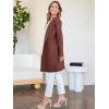 imageANRABESS Womens Cardigan Sweater Open Front Knit Long Coatigan Dressy Casual Jacket Coat 2025 Fall Outfits Classy ClothesRed Brown