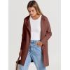 imageANRABESS Womens Cardigan Sweater Open Front Knit Long Coatigan Dressy Casual Jacket Coat 2025 Fall Outfits Classy ClothesRed Brown