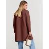 imageANRABESS Womens Cardigan Sweater Open Front Knit Long Coatigan Dressy Casual Jacket Coat 2025 Fall Outfits Classy ClothesRed Brown