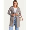 imageANRABESS Womens Cardigan Sweater Open Front Knit Long Coatigan Dressy Casual Jacket Coat 2025 Fall Outfits Classy ClothesTaupe