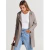imageANRABESS Womens Cardigan Sweater Open Front Knit Long Coatigan Dressy Casual Jacket Coat 2025 Fall Outfits Classy ClothesTaupe