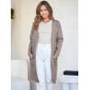 imageANRABESS Womens Cardigan Sweater Open Front Knit Long Coatigan Dressy Casual Jacket Coat 2025 Fall Outfits Classy ClothesTaupe