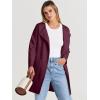 imageANRABESS Womens Cardigan Sweater Open Front Knit Long Coatigan Dressy Casual Jacket Coat 2025 Fall Outfits Classy ClothesWine Red
