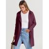 imageANRABESS Womens Cardigan Sweater Open Front Knit Long Coatigan Dressy Casual Jacket Coat 2025 Fall Outfits Classy ClothesWine Red