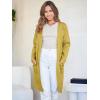 imageANRABESS Womens Cardigan Sweater Open Front Knit Long Coatigan Dressy Casual Jacket Coat 2025 Fall Outfits Classy ClothesYellow