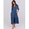 imageANRABESS Womens Casual Summer Ruffle Short Sleeve T Shirts Maxi Dress 2025 Fall V Neck Flowy Tiered Boho Beach DressesBlue