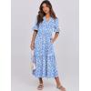 imageANRABESS Womens Casual Summer Ruffle Short Sleeve T Shirts Maxi Dress 2025 Fall V Neck Flowy Tiered Boho Beach DressesBlue Floral