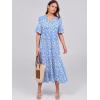 imageANRABESS Womens Casual Summer Ruffle Short Sleeve T Shirts Maxi Dress 2025 Fall V Neck Flowy Tiered Boho Beach DressesBlue Floral