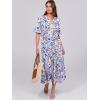 imageANRABESS Womens Casual Summer Ruffle Short Sleeve T Shirts Maxi Dress 2025 Fall V Neck Flowy Tiered Boho Beach DressesBlue Orange Floral
