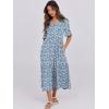 imageANRABESS Womens Casual Summer Ruffle Short Sleeve T Shirts Maxi Dress 2025 Fall V Neck Flowy Tiered Boho Beach DressesBlue White Floral