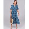 imageANRABESS Womens Casual Summer Ruffle Short Sleeve T Shirts Maxi Dress 2025 Fall V Neck Flowy Tiered Boho Beach DressesBlue Yellow Floral