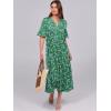 imageANRABESS Womens Casual Summer Ruffle Short Sleeve T Shirts Maxi Dress 2025 Fall V Neck Flowy Tiered Boho Beach DressesGreen Floral