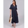 imageANRABESS Womens Casual Summer Ruffle Short Sleeve T Shirts Maxi Dress 2025 Fall V Neck Flowy Tiered Boho Beach DressesNavy Blue
