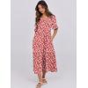 imageANRABESS Womens Casual Summer Ruffle Short Sleeve T Shirts Maxi Dress 2025 Fall V Neck Flowy Tiered Boho Beach DressesRed Floral