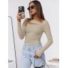 imageANRABESS Womens Cutout Tops Trendy Sexy Long Sleeve Shirts Ribbed Slim Fit Tee 2025 Fall Fashion Going Out Tshirts ClothesBeige Khaki