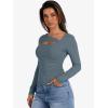 imageANRABESS Womens Cutout Tops Trendy Sexy Long Sleeve Shirts Ribbed Slim Fit Tee 2025 Fall Fashion Going Out Tshirts ClothesGrey Blue