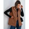 imageANRABESS Womens Fleece Vest Loose Warm Button Down Fall Fuzzy Sherpa Jackets Fuzzy Vest With Pockets Winter OuterwearCamel