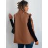 imageANRABESS Womens Fleece Vest Loose Warm Button Down Fall Fuzzy Sherpa Jackets Fuzzy Vest With Pockets Winter OuterwearCamel
