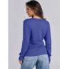 imageANRABESS Womens Long Sleeve Cable Knit Sweater 2025 Fall Fashion V Neck Fitted Pullover Top Business Casual Work Fall OutfitsRoyal Blue
