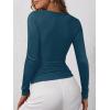 imageANRABESS Womens Long Sleeve Henley Tops Ribbed Knit Slim Fitted Trendy T Shirt Basic Tees Layer 2025 Fall Fashion OutfitsTeal Blue