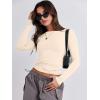 imageANRABESS Womens Long Sleeve Shirts Tight Fitted Going Out Crop Tops Crewneck Basic Tee Y2k Fall Outfits Teens Girls ClothesApricot