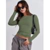 imageANRABESS Womens Long Sleeve Shirts Tight Fitted Going Out Crop Tops Crewneck Basic Tee Y2k Fall Outfits Teens Girls ClothesArmy Green