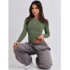 imageANRABESS Womens Long Sleeve Shirts Tight Fitted Going Out Crop Tops Crewneck Basic Tee Y2k Fall Outfits Teens Girls ClothesArmy Green