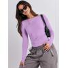 imageANRABESS Womens Long Sleeve Shirts Tight Fitted Going Out Crop Tops Crewneck Basic Tee Y2k Fall Outfits Teens Girls ClothesBright Purple