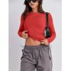 imageANRABESS Womens Long Sleeve Shirts Tight Fitted Going Out Crop Tops Crewneck Basic Tee Y2k Fall Outfits Teens Girls ClothesBrilliant Red