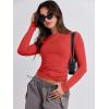 imageANRABESS Womens Long Sleeve Shirts Tight Fitted Going Out Crop Tops Crewneck Basic Tee Y2k Fall Outfits Teens Girls ClothesBrilliant Red
