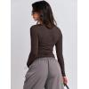 imageANRABESS Womens Long Sleeve Shirts Tight Fitted Going Out Crop Tops Crewneck Basic Tee Y2k Fall Outfits Teens Girls ClothesDeep Brown