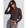 imageANRABESS Womens Long Sleeve Shirts Tight Fitted Going Out Crop Tops Crewneck Basic Tee Y2k Fall Outfits Teens Girls ClothesDeep Brown