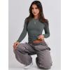 imageANRABESS Womens Long Sleeve Shirts Tight Fitted Going Out Crop Tops Crewneck Basic Tee Y2k Fall Outfits Teens Girls ClothesDeep Grey