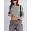 imageANRABESS Womens Long Sleeve Shirts Tight Fitted Going Out Crop Tops Crewneck Basic Tee Y2k Fall Outfits Teens Girls ClothesGrey
