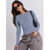 imageANRABESS Womens Long Sleeve Shirts Tight Fitted Going Out Crop Tops Crewneck Basic Tee Y2k Fall Outfits Teens Girls ClothesGrey Blue