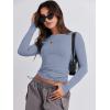 imageANRABESS Womens Long Sleeve Shirts Tight Fitted Going Out Crop Tops Crewneck Basic Tee Y2k Fall Outfits Teens Girls ClothesGrey Blue