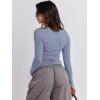 imageANRABESS Womens Long Sleeve Shirts Tight Fitted Going Out Crop Tops Crewneck Basic Tee Y2k Fall Outfits Teens Girls ClothesGrey Blue