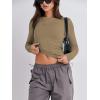imageANRABESS Womens Long Sleeve Shirts Tight Fitted Going Out Crop Tops Crewneck Basic Tee Y2k Fall Outfits Teens Girls ClothesKhaki