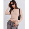 imageANRABESS Womens Long Sleeve Shirts Tight Fitted Going Out Crop Tops Crewneck Basic Tee Y2k Fall Outfits Teens Girls ClothesLight Khaki