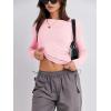 imageANRABESS Womens Long Sleeve Shirts Tight Fitted Going Out Crop Tops Crewneck Basic Tee Y2k Fall Outfits Teens Girls ClothesLight Pink