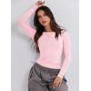 imageANRABESS Womens Long Sleeve Shirts Tight Fitted Going Out Crop Tops Crewneck Basic Tee Y2k Fall Outfits Teens Girls ClothesLight Pink