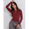 imageANRABESS Womens Long Sleeve Shirts Tight Fitted Going Out Crop Tops Crewneck Basic Tee Y2k Fall Outfits Teens Girls ClothesRed