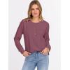imageANRABESS Womens Long Sleeve Waffle Knit Shirts Dressy Casual Loose Button Up V Neck Henley Tops 2025 Fall Basic Tee BlouseMauve