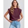 imageANRABESS Womens Mock Neck Sleeveless Sweater Vest Casual Cap Sleeve Knit Pullover Tank Tops 2025 Fall ClothesBurgundy