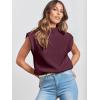 imageANRABESS Womens Mock Neck Sleeveless Sweater Vest Casual Cap Sleeve Knit Pullover Tank Tops 2025 Fall ClothesBurgundy