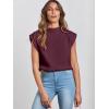 imageANRABESS Womens Mock Neck Sleeveless Sweater Vest Casual Cap Sleeve Knit Pullover Tank Tops 2025 Fall ClothesBurgundy