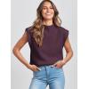 imageANRABESS Womens Mock Neck Sleeveless Sweater Vest Casual Cap Sleeve Knit Pullover Tank Tops 2025 Fall ClothesDeep Purple